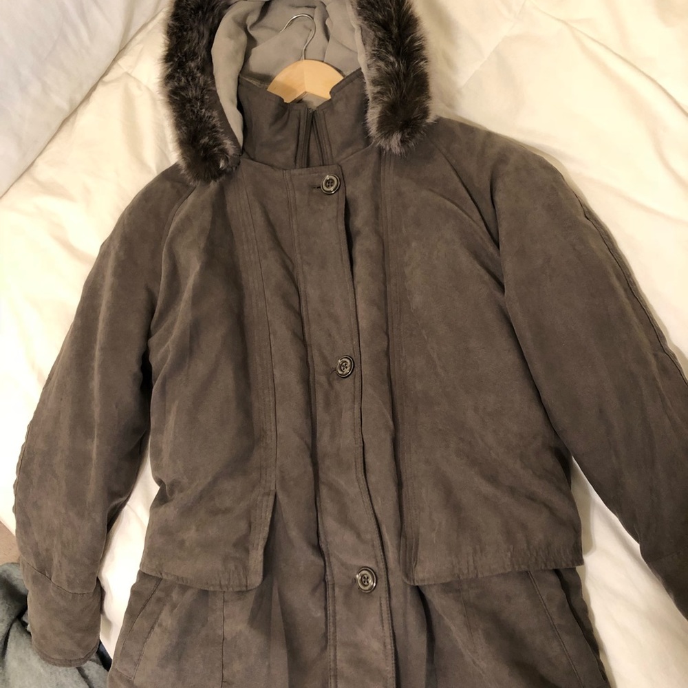 Grey winter coat